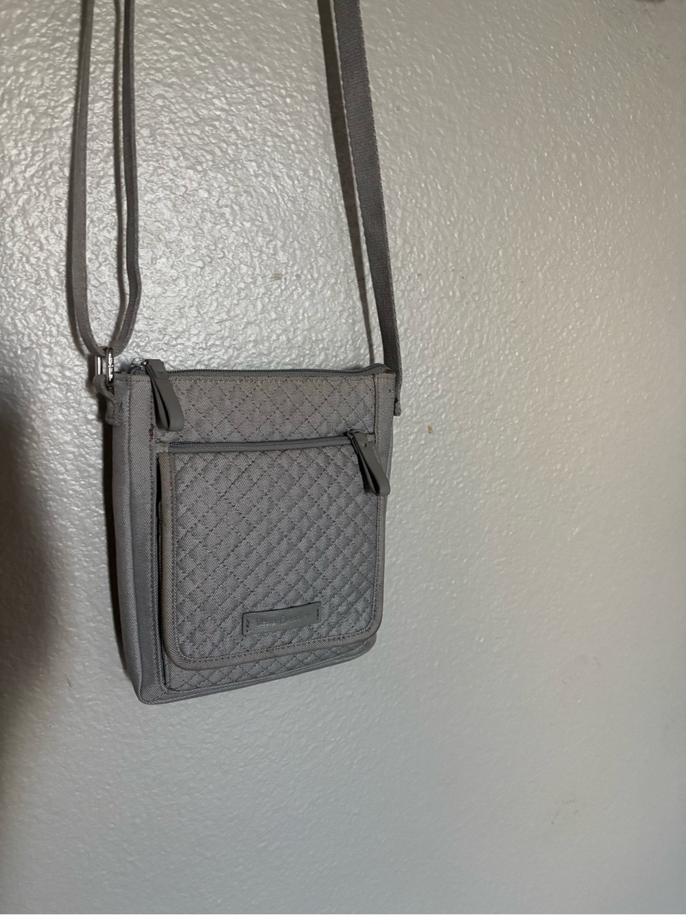 Vera Bradley Gray Quilted Crossbody Bag